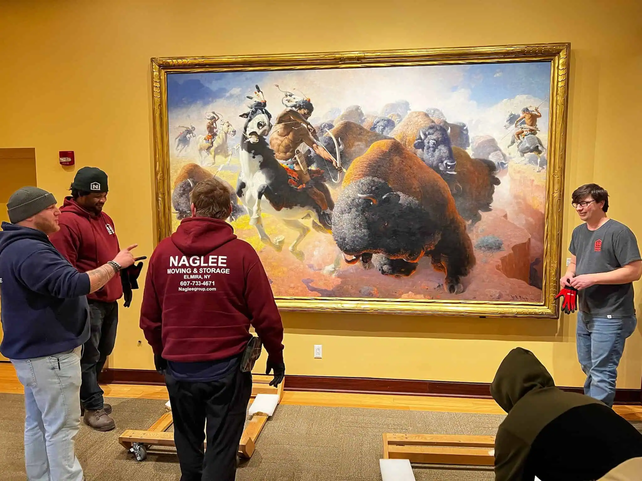Museum-quality mural artwork handled by Naglee Fine Arts